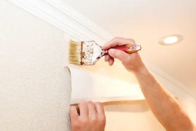 Pose de papier peint à Chabreloche — revêtements muraux et toiles de verre